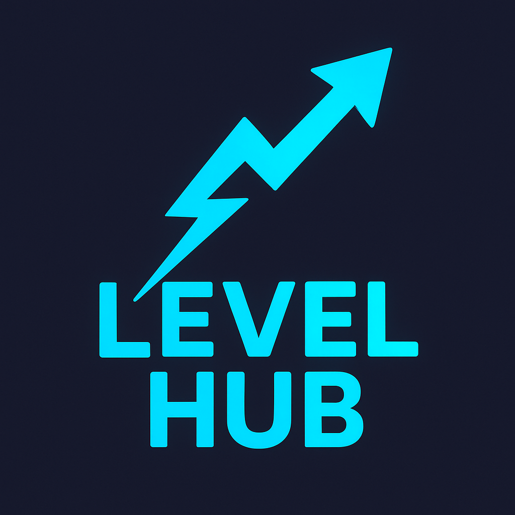 logo neon di level hub